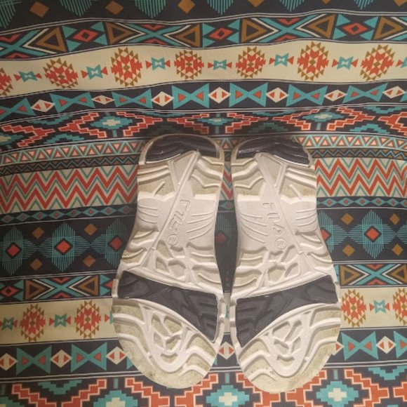 Red Blue and White Fila Sandals Fair Good Condition - Picture 3 of 3